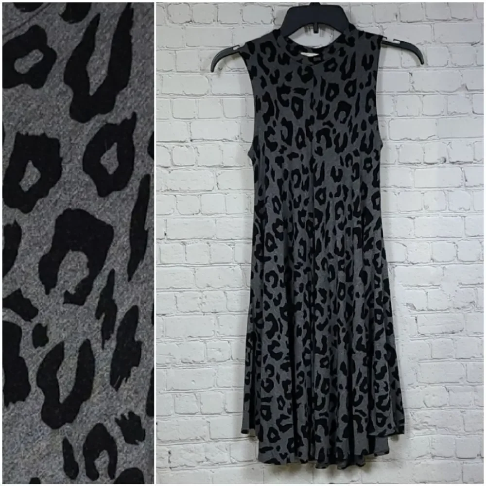 Tucker + Tate Girls Leopard Dress Large 10 12 Soft Swing Skater Tween Tank Dress